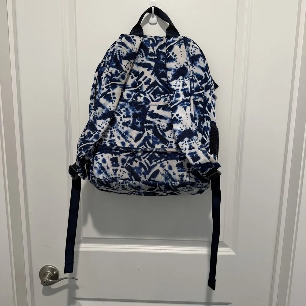 Vera Bradley Small Backpack In The Island Tile Blue Pattern. Excellent Condition